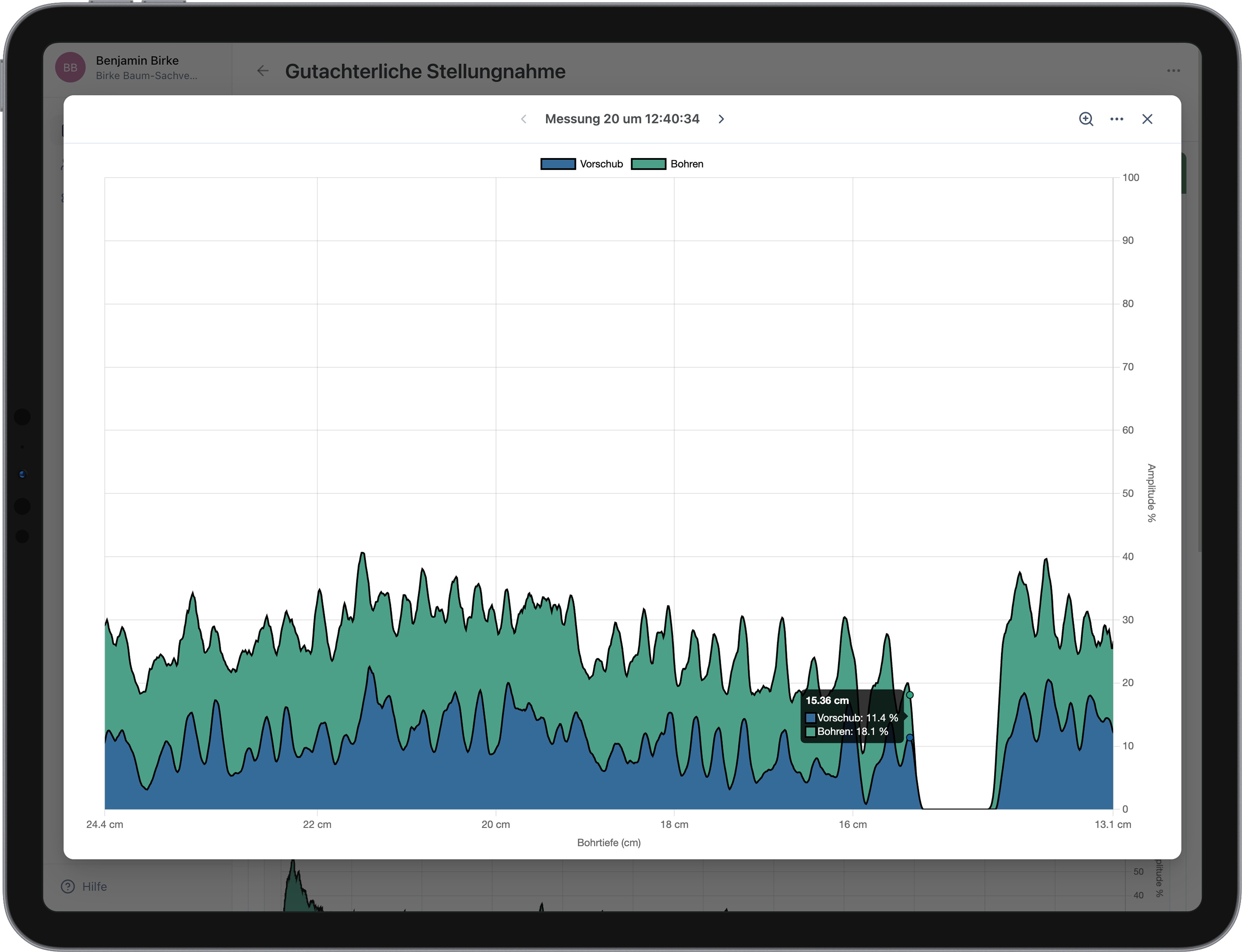 ArborAudit: Bohrmessung-Editor
