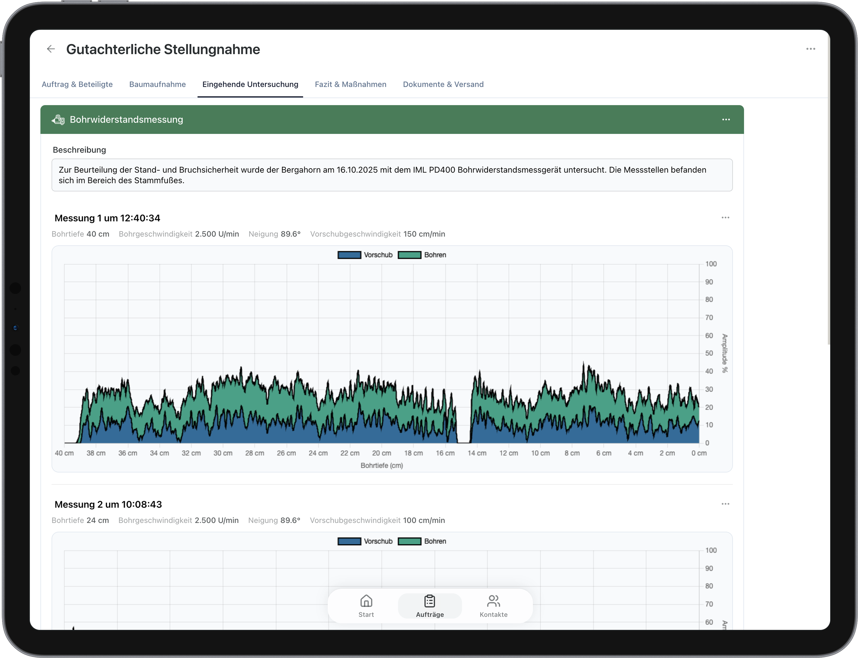 ArborAudit: Bohrwiderstandsmessung